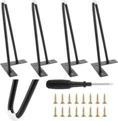 AKOLAFE Set 4 Kovinskih Nog za Pohištvo – 25 cm