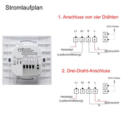 Pametni WiFi termostat za električno talno ogrevanje, 230 V, 16 A