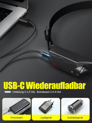 2x UNBON USB-C polnilna LED naglavna svetilka