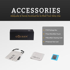 GQUEEN polarizirana pol-okvirna sončna očala z UV400 zaščito