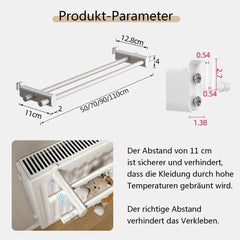 RIDELF držalo za brisače za radiator - 50 cm