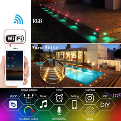 FVTLED 31 mm WiFi RGB Vgradne Talne LED Svetilke – Set 10 kos