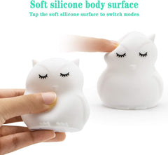 GLINRUI silikonska nočna lučka z 9 barvami za otroke