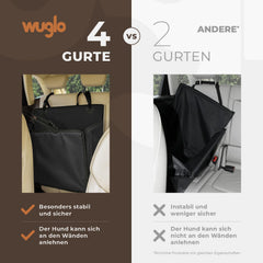 Sedež za pse WUGLO do 26 kg - velikost L
