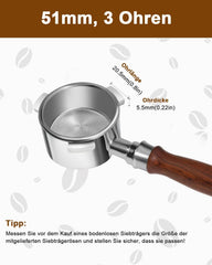 KOFIKOFI brezdno sito za espresso 51mm