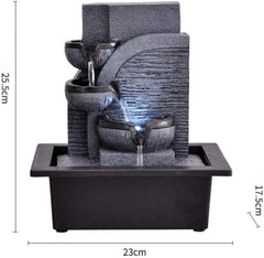 MONTHYUE 3-nivojska vodna fontana z LED osvetlitvijo