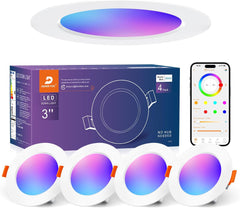 DUSKTEC RGB vgradne pametne LED točkovne luči z Alexa podporo - 7 W, 2700–6000 K
