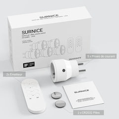 Brezžični daljinski sistem z 5 vtičnicami in 2 daljinskima upravljalcema