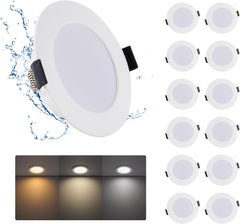 GREBEAM LED stropne vgradne svetilke, 12 W - komplet 12 kosov