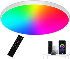 EREGOU Pametna LED Stropna Svetilka 24 W RGB: WiFi, Alexa, Google Assistant
