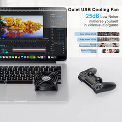 ELUTENG 80mm dvojni USB ventilator za hlajenje naprav