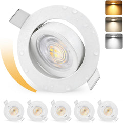 6x KYOTECH LED vgradni reflektorji 5W 230V 68–75mm