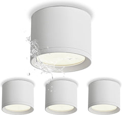 KYOTECH LED stropni nadgradni reflektorji IP44, 6 W, 3000 K - 4 kosi