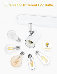 KYOTECH 3-smerna stropna svetilka v vintage slogu