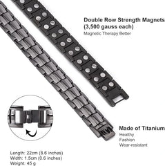 TDEXI titanova magnetna zapestnica za moške