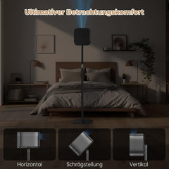 POLESTO Kovinsko Stojalo za Projektor z Nastavljivo Višino 50–125 cm, z 360° Vrtenjem