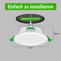 12x JAENMSA 84mm vgradni LED reflektor