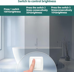 KYOTECH vgradna krom LED svetilka za pohištvo, 4 W, 4000 K, nevtralna bela, zatemnljiva, G4