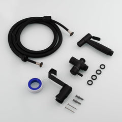 TECMOLOG črni bidet tuš set iz nerjavečega jekla