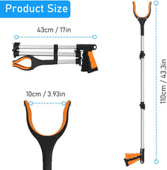 WISETEN komplet 2 prijemalnih klešč z magnetnim nastavkom za starejše in gibalno ovirane osebe - 110 cm