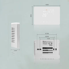 KETOTEK WiFi Pametni Termostat 5A 230V za Plinski Kotel / Vodno Talno Ogrevanje