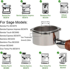 CAPFEI 54mm portafilter za Sage/Breville espresso aparate