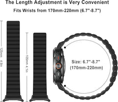 ANLINSER Magnetni Silikonski Pašček za Galaxy Watch Ultra 47 mm
