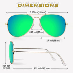 GQUEEN polarizirana aviatorska sončna očala z UV400 zaščito