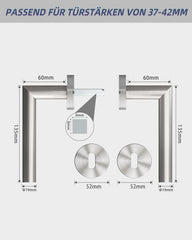 AWMNSRMAN komplet kljuk za notranja vrata iz nerjavečega jekla