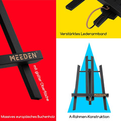 MEEDEN 12-delni komplet namiznih slikarskih stojal – 40 cm