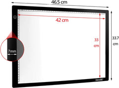 AGPTEK LED A4 Risalna Tabla z Nastavljivo Svetilnostjo