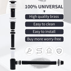 HOMELODY dizajnerski sifon s pop-up odtokom za umivalnik