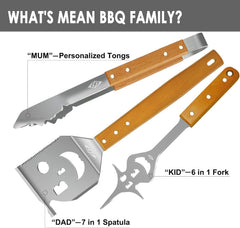 STEVEN-BULL S BBQ set pribora za žar iz nerjavečega jekla