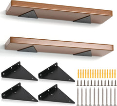 SENENQU Komplet 4 Trikotnih Nevidnih Nosilcev za Lebdeče Police