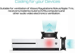 UPHERE 120 mm USB ventilator za elektronske naprave z nastavitvijo hitrosti - 1 KOS