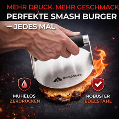 BERGVIBES 5-delni set za smash burgerje iz nerjavečega jekla