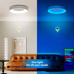 MATANE 28 cm RGB LED stropna svetilka z daljincem
