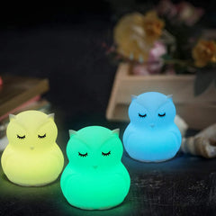 LED Nočna Lučka Sova na Dotik