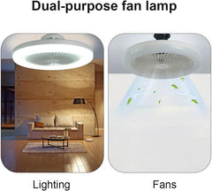 YUYTE 36 W LED stropna svetilka s ventilatorjem z daljinskim upravljalnikom