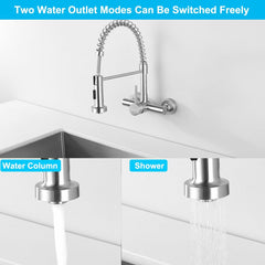 TONDIY stenska kuhinjska pipa z izvlečno prho iz nerjavečega jekla