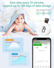 ORIA Bluetooth termometer in higrometer – komplet 3 kosov
