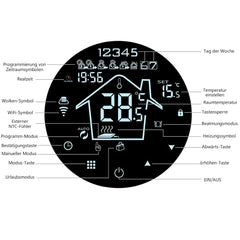 Pametni WiFi termostat za električno talno ogrevanje, 230 V, 16 A