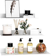 WISFAME Kovinske Stenske Police brez Vrtanja - set 3 polic