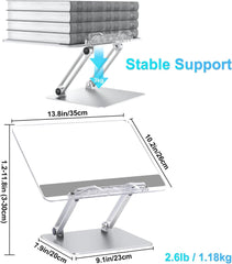 SHUOSUO nastavljivo in zložljivo stojalo za knjige iz aluminija in akrila