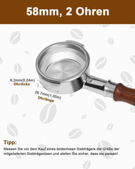 KOFIKOFI brezdna ročka za espresso 58 mm