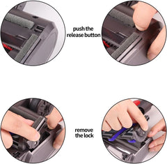 KENVOR motorizirana krtača za Dyson V7/V8/V10/V11/V15 s 5 LED-lučmi