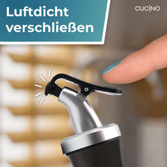 CUCINO 570 ml steklena steklenica za olje s cedilom