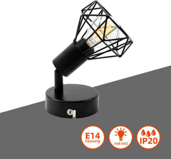 2x DA LIGHT stenska svetilka E14 z nastavljivo glavo
