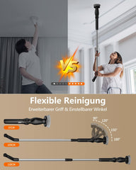 LEEBEIN električna čistilna krtača z 8 nastavkiin teleskopskim ročajem
