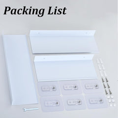 WISFAME Kovinske Stenske Police brez Vrtanja - set 3 polic